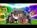 Building Bunker To Survive Rainbow Disaster In Minecraft