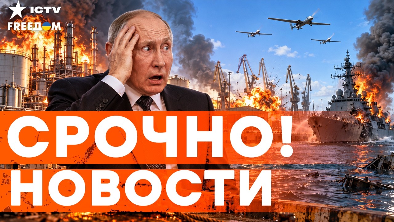 НА РОССИИ УДАР ЗА УДАРОМ! ВСУ достали Газпром, порт РФ и носители “Калибров”