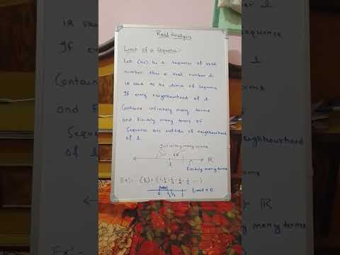 What is LIMIT Or Limit of a sequence??#real analysis #viral #iit