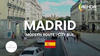 ✅MADRID 🇪🇸 CITY TOUR BY BUS  4K - THE MODERN MADRID RELAX