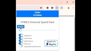 HTML5 Universal Speed Hack讓網頁遊戲可以減速、加速HTML5瀏覽器網頁遊戲擴充功能：分享使用過程2024年5月27日