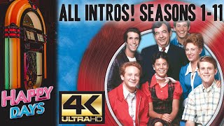 HAPPY DAYS - All Intros (SEASONS 1-11) AI UPSCALED 4K UHD