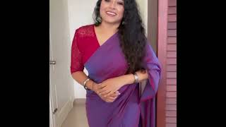 #shorts anumol saree new hot video