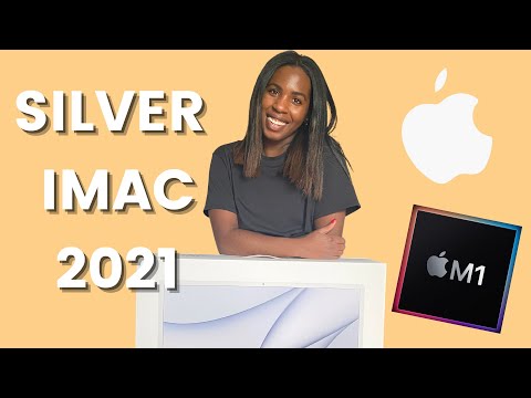 Silver M1 iMac Unboxing (2021)