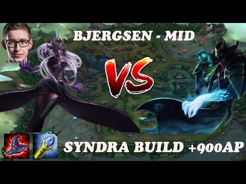 +900 AP TSM Bjergsen Syndra vs Twisted Fate Mid Build One Hit – Patch 6.21 – 20 Kills.
