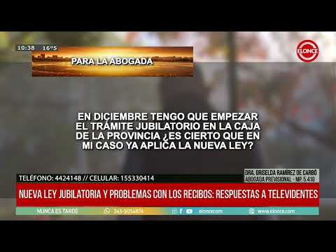 Fallo favorable a la Caja de Jubilaciones y respuestas a consultas - Dra. Ramírez de Carbó 20/10/26