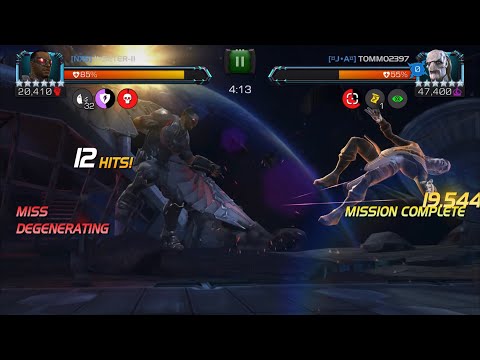 MCOC AW S34W5 [ÑXS] vs [¤ J•A ¤] | Falcon vs Thing Boss & 51 Ebony Maw
