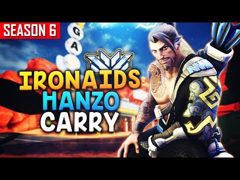 Insane Hanzo Carry By IRONAIDS (61 ELIMINATIONS) [S6 TOP 500]