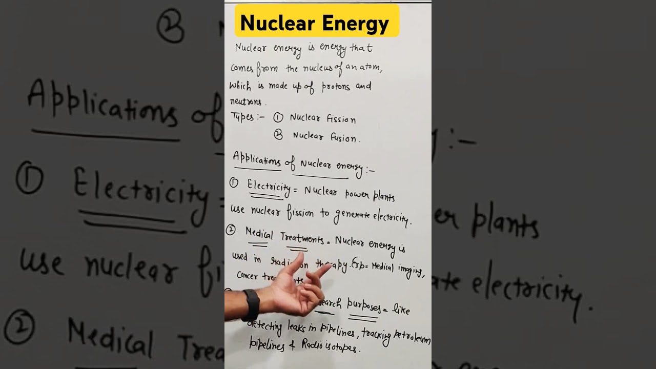 Nuclear Energy | Types of Nuclear Energy | Nuclei class 12
