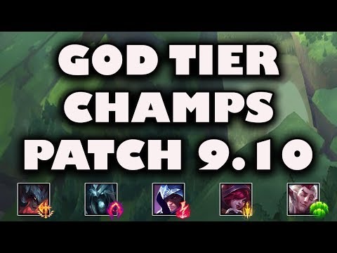 S Tier Champs For All Roles Patch 9.10 | Best Champs To Carry Solo Queue ~ League of Legends