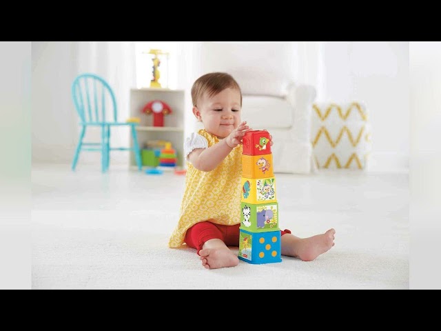 Vídeo relacionado con Fisher-Price, Bloques apila y descubre, Juguete Bloques construcción bebé 6más Meses (Mattel CDC52)