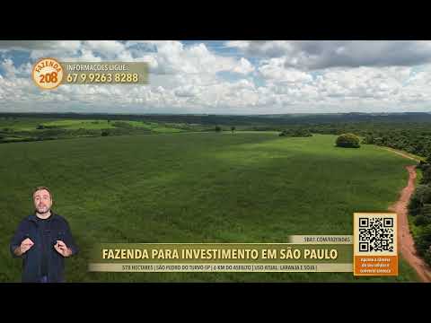 Oportunidade - Fazenda em São Pedro do turvo SP I 578 ha