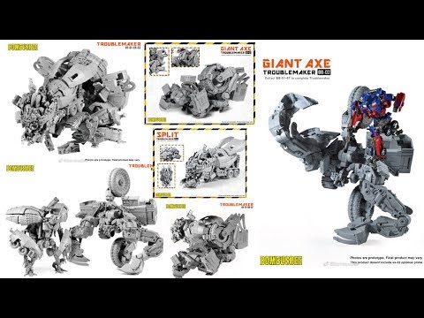 Bombusbee BB-01 Split (ROTF Mixmaster) And BB-02 Giant Axe (ROTF Demolisher) DEVASTATOR Prototypes