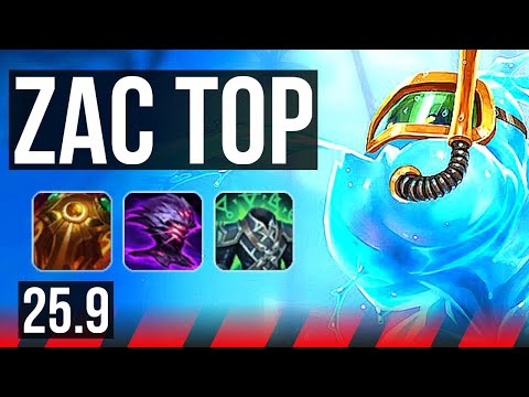 ZAC vs SETT (TOP) | 500+ games | NA Grandmaster | 25.9