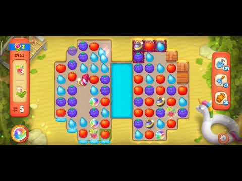 Gardenscapes Level 2453 Walkthrough "No Boosters Used"