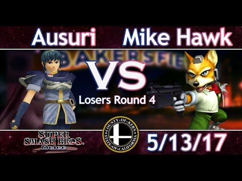 SmashLab (ML) 5-13-17 Ausuri (Marth) Vs. Mike Hawk (Fox)