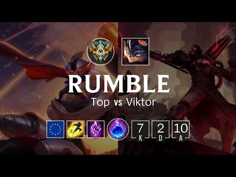Rumble Top vs Viktor - EUW Challenger Patch 8.22