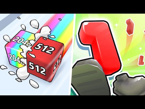 Jelly Run 2048 vs Crazy Number Run - Max Level Gameplay (Part 2)