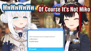 Fubuki and Mio Have Trust Issue If Let Miko To Be Navigation Directions