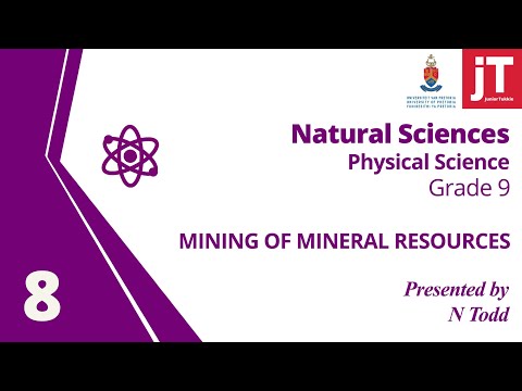 Gr 9 Natural Sciences (Physical Science) - Mining of Mineral Resources