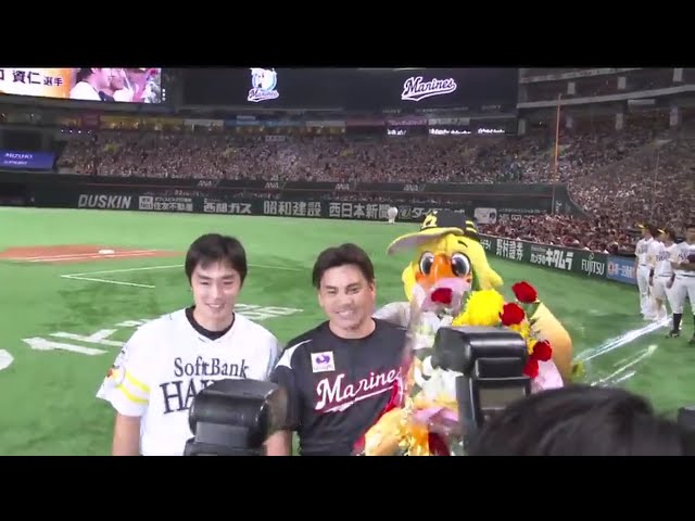 【試合後】マリーンズ・井口がヤフオクドームに集まったファンへあいさつ 2017/8/27 H-M