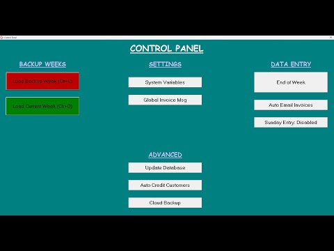 How to load a backup week