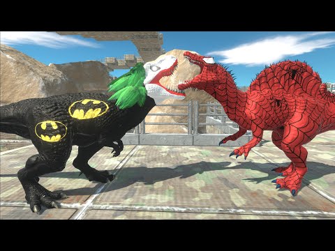 BAT JOKER T-REX DEATH RUN - Animal Revolt Battle Simulator