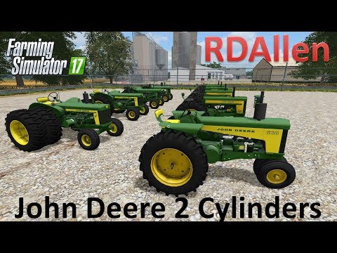 Old Iron John Deere 2 Cylinders - Farming Simulator 17 Mod Review