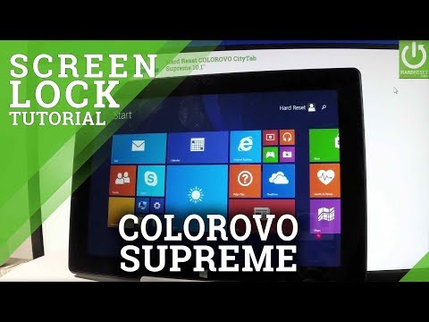 Add Password in COLOROVO CityTab Supreme - Windows Password