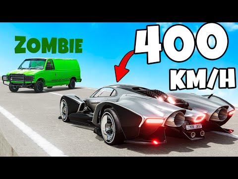 ❄️ I WON THE BEST ZOMBIE ESCAPE CAR!? | BeamNG Drive |