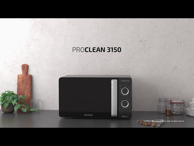 Mikrowelle Cecotec ProClean 3150 20L 700W mit Grill Ready2Clean Quarz 3DWave video