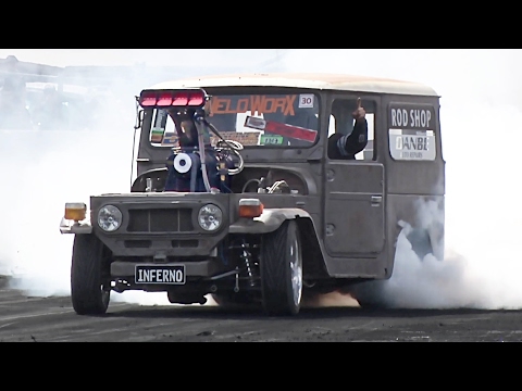 1500hp Toyota FJ40 DESTROYS Tires!? Video