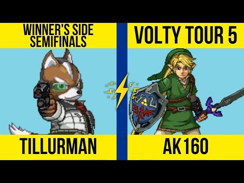 Tillur (Fox) vs. AK160 (Link) - SSF2 Winner's Semifinals - Volty Tour 5