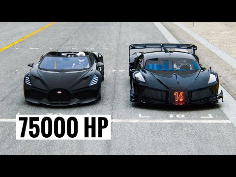 75000 HP Bugatti Mistral vs Bugatti Vision GT at Special Stage Route X
