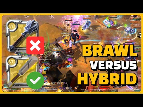 Albion Online ZvZ (Asia) | How to Counter Brawl Zergs with the Hybrid Comp (Clap Engage)