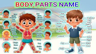 Learn Body Parts for Kids! 🧠🖐️🦶 Fun & Easy Way to Learn Human Body Parts | Educational Video