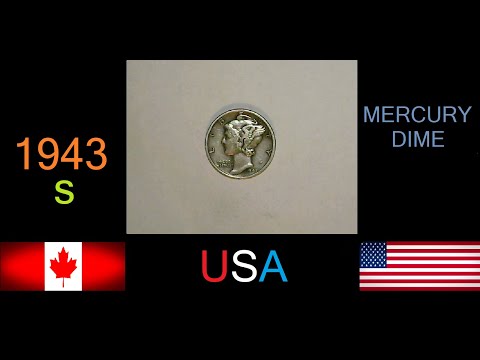1943  S MERCURY DIME
