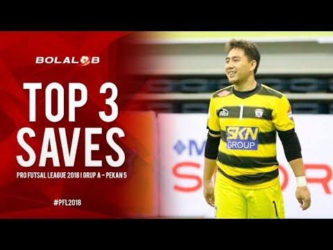 DOUBLE PENALTY SAVES! - Top 3 Saves Pro Futsal League 2018 | Week 5