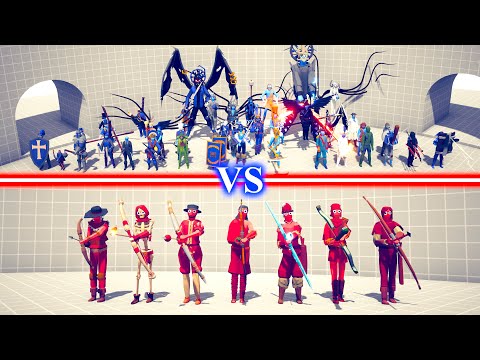SECRET DLC Team vs ARCHERS Team - Totally Accurate Battle Simulator TABS