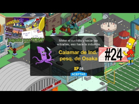 Los Simpson Springfield "Destino Spfld, Cap. 24 - El Calamar de Ind. Pesq. de Osaka" por Tony