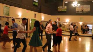 Salsa Group Class performance at a social dance party in Markham Toronto 2016