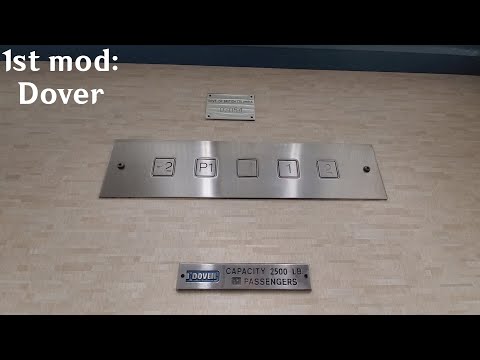 Before 2nd mod: 1950's Turnbull (mod. by Dover) Traction Elevator at Hycroft Centre - Vancouver BC
