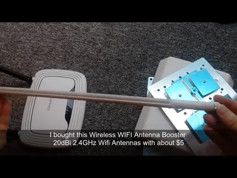 Long range outdoor antenna mod for TP-LINK WIFI router with 16dBi directional antenna