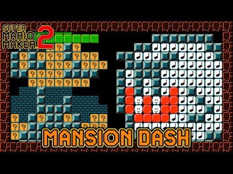 Super Mario Maker 2 - Luigi's Musical Mansion Dash