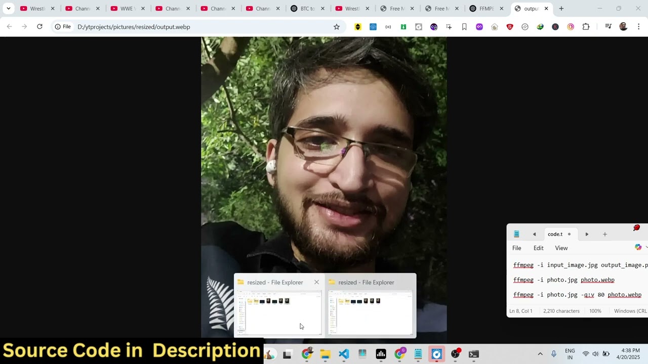 FFMPEG Command to Convert Images From JPG,PNG to Webp Format in Terminal