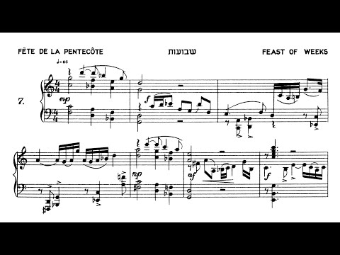 Milhaud, Darius (1951): Le candélabre à sept branches, suite pour piano, op. 315 — Frank Pelleg