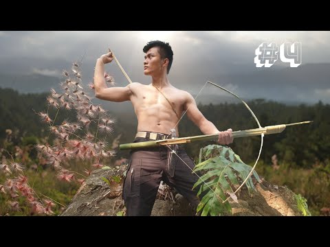DIY Making Crossbow and Arrows From Bamboo - Survival Channel #4