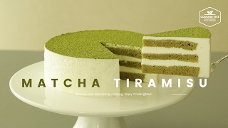 녹차 티라미수 케이크 만들기, 말차 티라미수:Green tea Tiramisu cake Recipe,Matcha Tiramisu:抹茶ティラミス -Cookingtree쿠킹트리