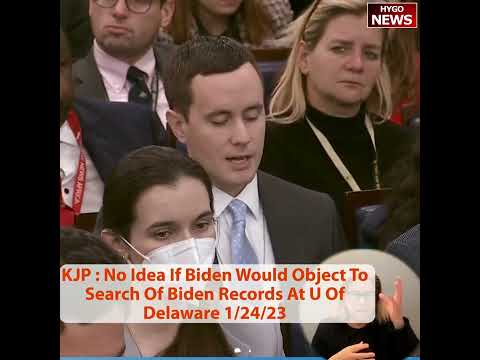 Would Biden Object to a Search of His 1,850 Boxes of Senate Records? Jean-Pierre: 'Refer You to the White House Counsel' (January 24, 2023)