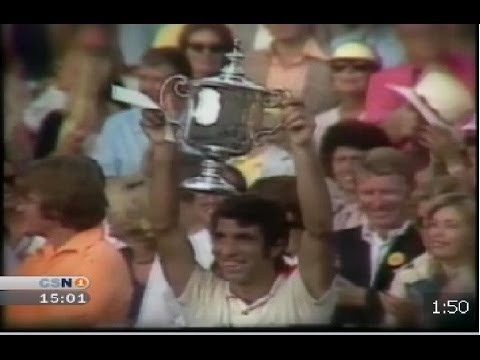 Manuel Orantes, tenista de Granada, gana el US Open 1975